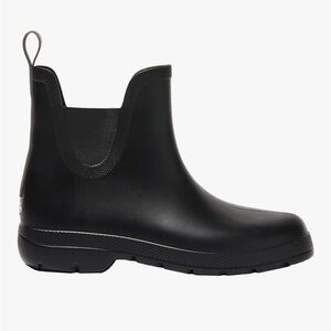 totes Chelsea Black Waterproof Rain Ankle Boots